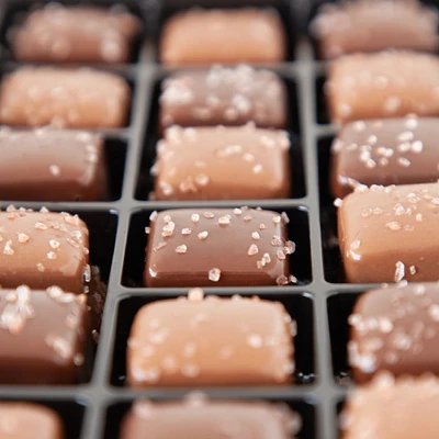 Himalayan Pink Salt Caramels, 18 pc