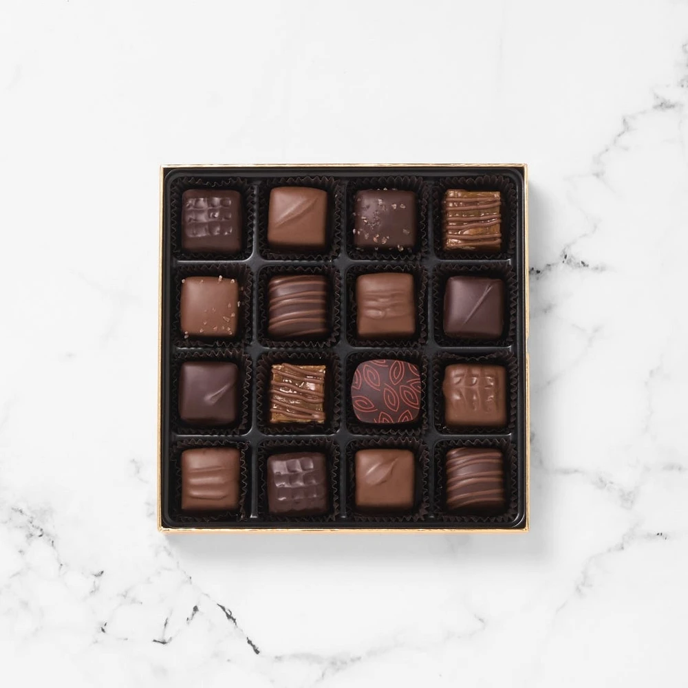 Milk & Dark Chocolate Caramels, 16 pc
