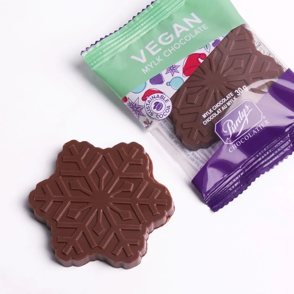 Vegan Mylk Chocolate Snowflake, 30 g