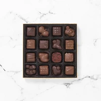 Milk & Dark Chocolate Nuts & Caramels, 16 pc