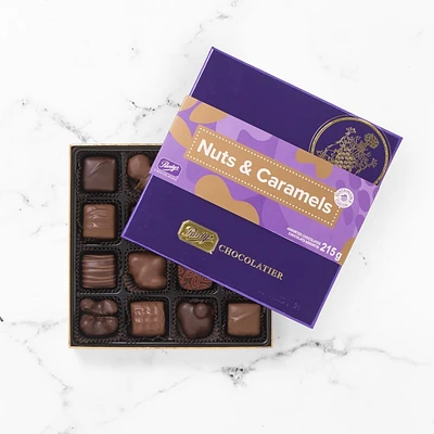 Milk & Dark Chocolate Nuts & Caramels, 16 pc