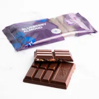 70% Dark Chocolate Blueberry Almond Bar, 60 g