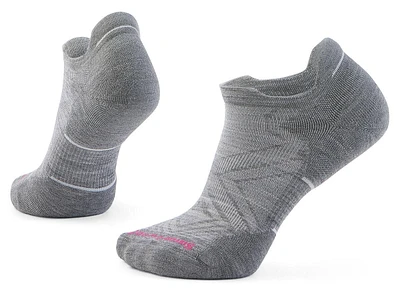 Women's Run Targeted Cushion Low Ankle Socks Light Gray-white