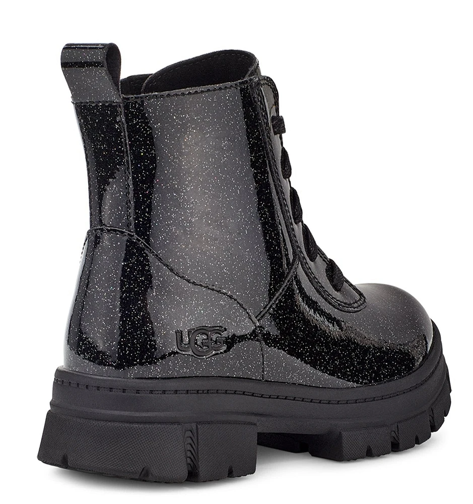 K Ashton Lace Up Glitter Black