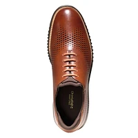 2.zerogrand Laser Wingtip Oxford Lined Tan