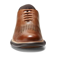 2.zerogrand Laser Wingtip Oxford Lined Tan