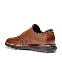 2.zerogrand Laser Wingtip Oxford Lined Tan