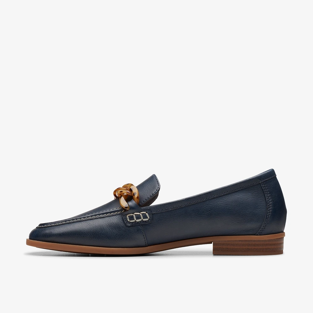 Sarafyna Iris Leather Navy