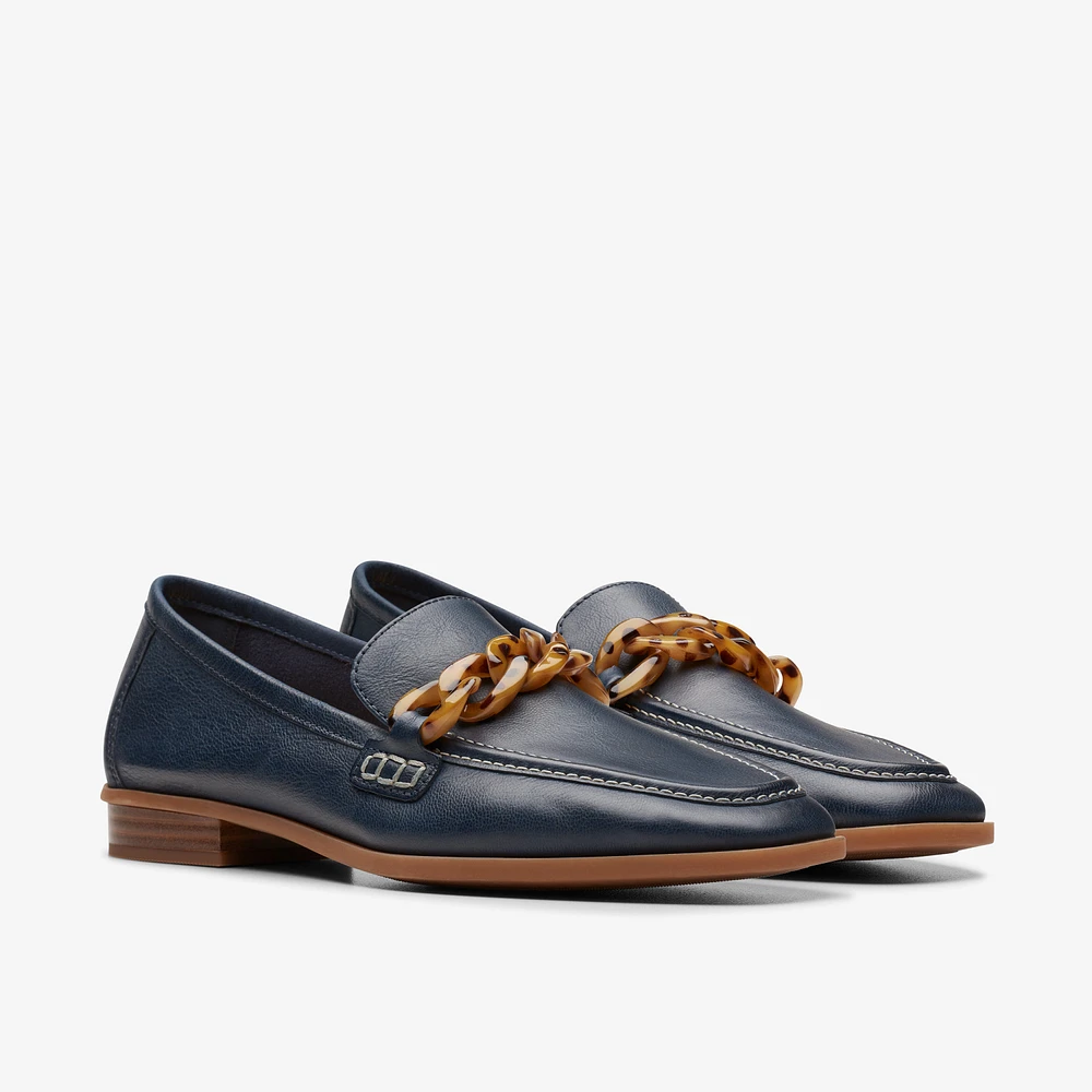 Sarafyna Iris Leather Navy