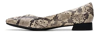 Nataly Wish Leather Grey Snake