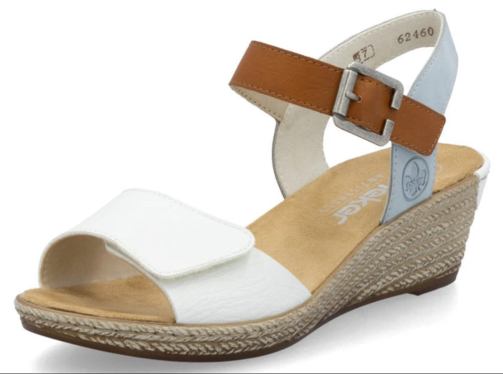 White 2 Strap Wedge