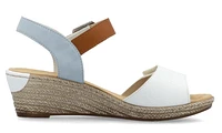 White 2 Strap Wedge