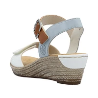 White 2 Strap Wedge