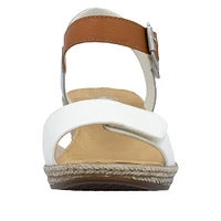 White 2 Strap Wedge