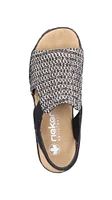 Black Woven Sling Back