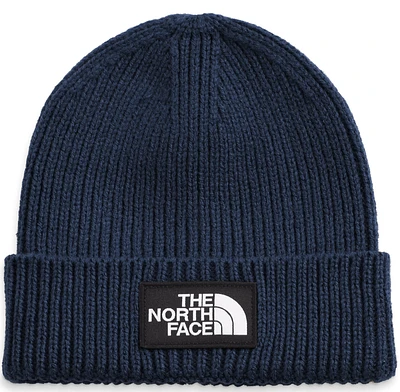 TNF Logo Box Cuffed Beanie Summit Navy