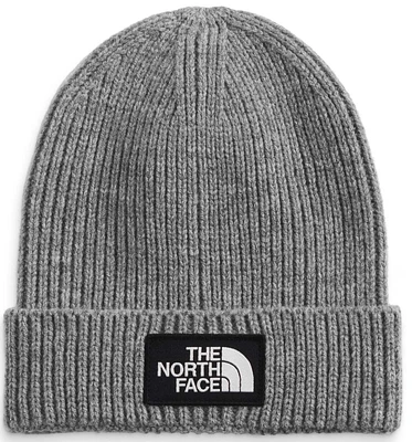 TNF Logo Box Cuffed Beanie TNF Medium Grey Heather