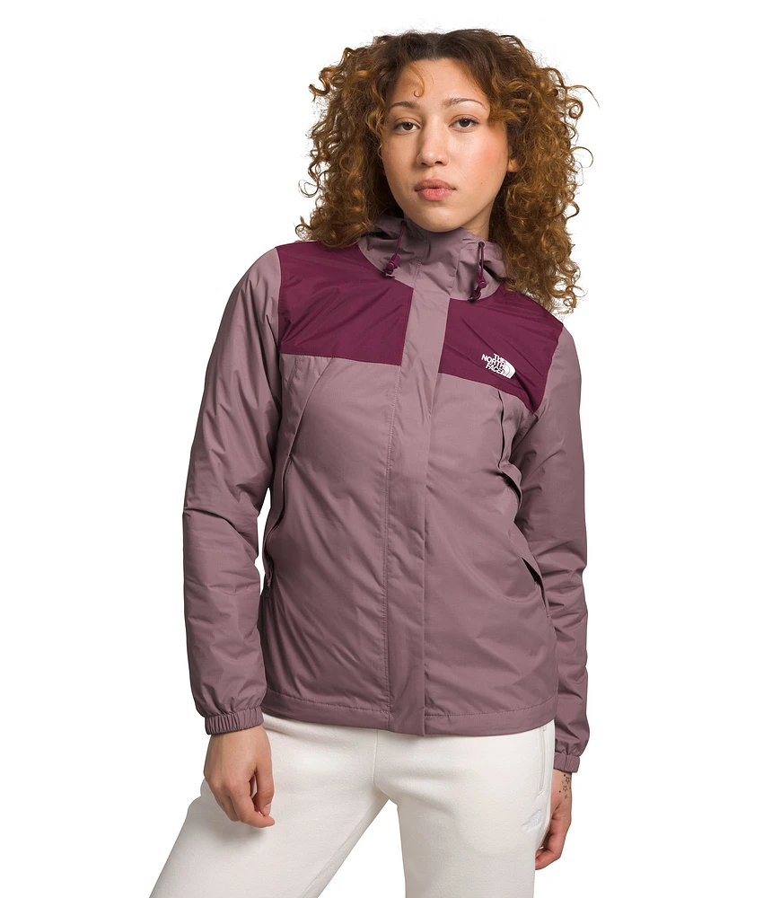 W Antora Jacket Fawn Grey Boysenberry