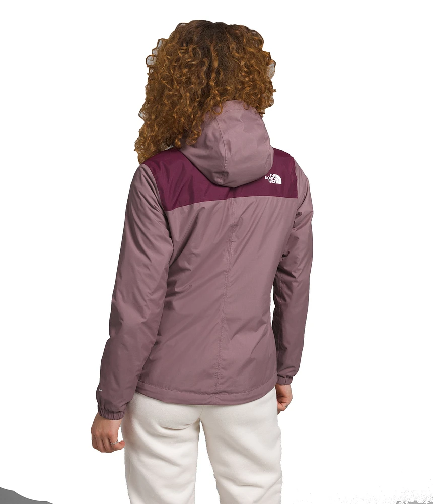 W Antora Jacket Fawn Grey Boysenberry