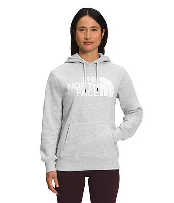 Women's Half Dome Pullover Hoodie TNF Light Grey Heather White