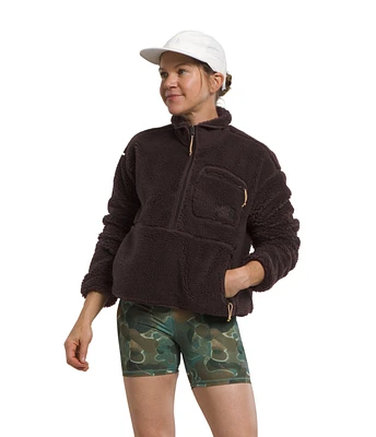 Women's Extreme Pile Pullover Coal Brown