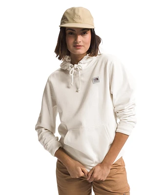 Women's Heritage Patch Pullover Hoodie White Dune