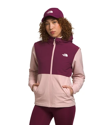 Women's Shelbe Raschel Hoodie Pink Moss Boysenberry