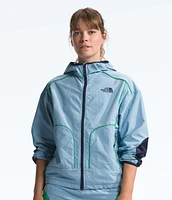 Women's Trailwear Wind Whistle Jacket Steel Blue Optic Emerald