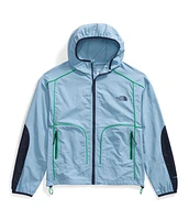 Women's Trailwear Wind Whistle Jacket Steel Blue Optic Emerald