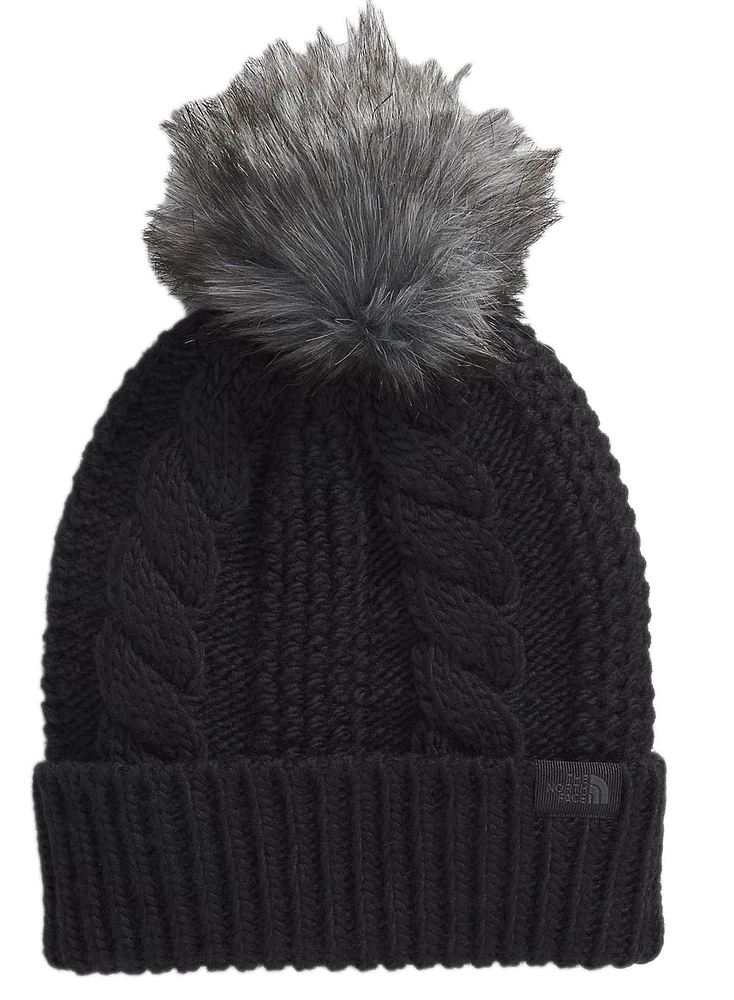 Women's Oh Mega Fur Pom Beanie TNF Black