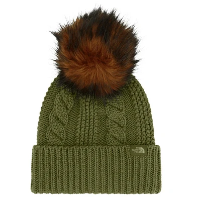 Women's Oh Mega Fur Pom Beanie Forest Olive