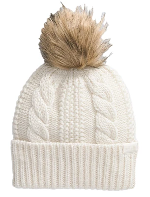 Women's Oh Mega Fur Pom Beanie White Dune