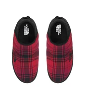 Men's Thermoball Traction Mule Red Yarn Dye Plaid TNF Black