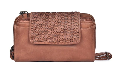 Lusso X-body Wallet Bag Cognac