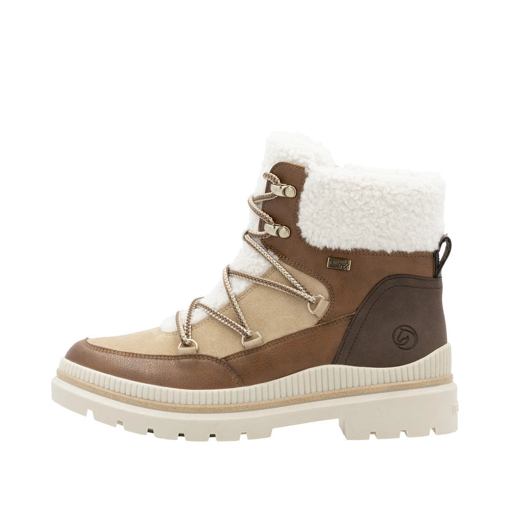 Multi Warmlined Flip Grip Lace Up Boot