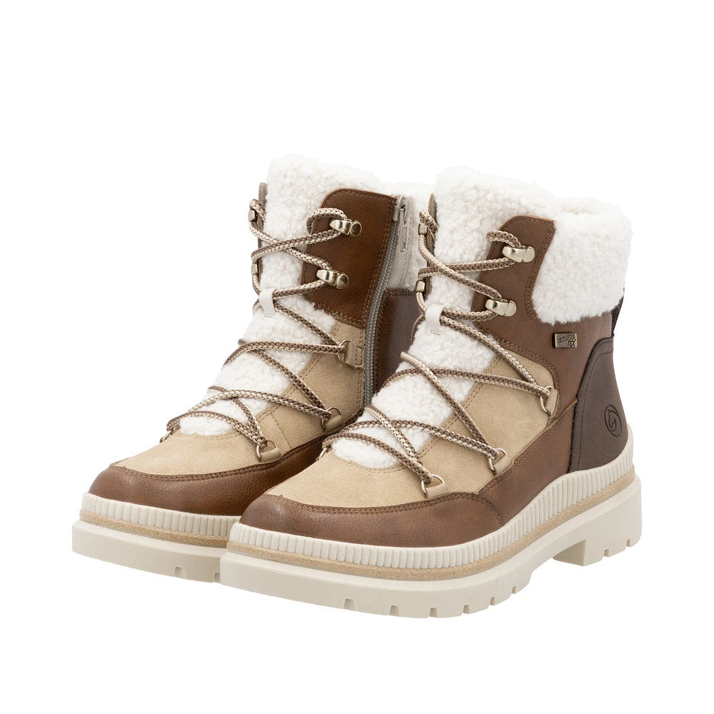 Multi Warmlined Flip Grip Lace Up Boot