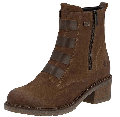 Brown Side Zip Boot