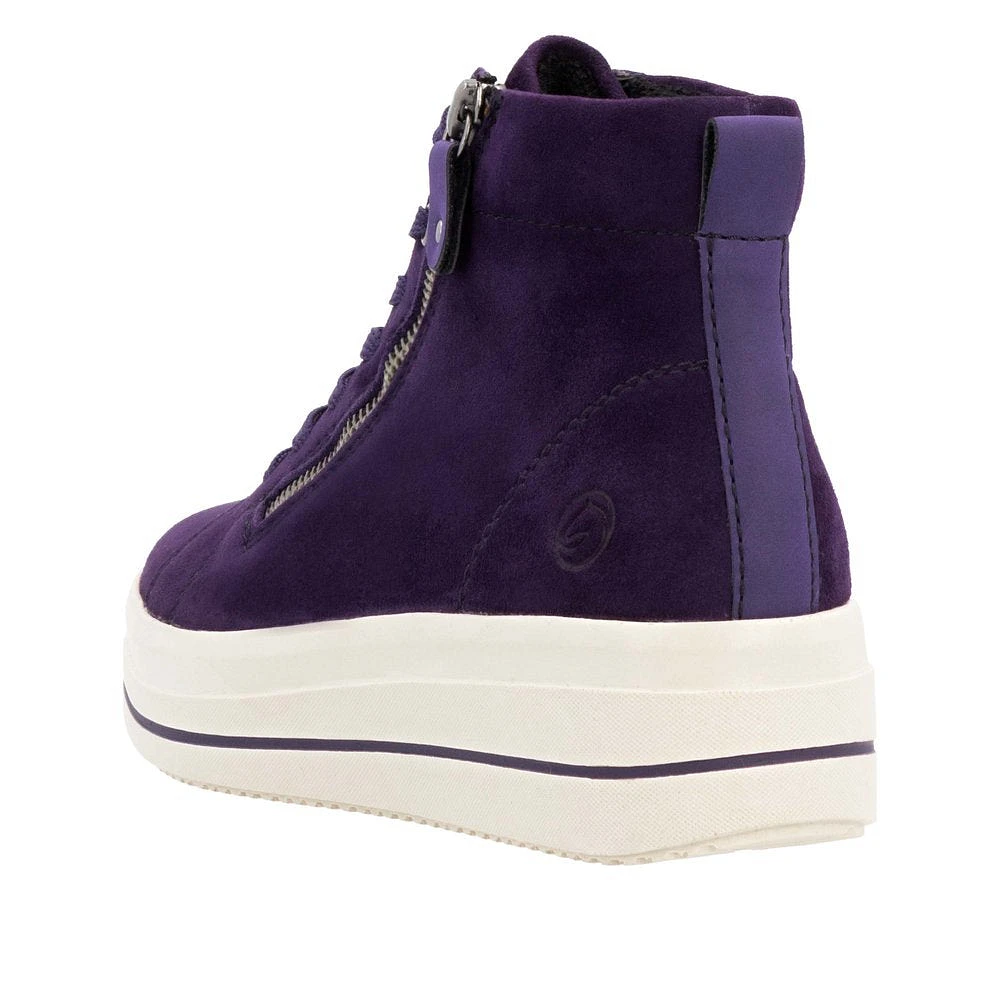 Aubergine Lace Up Boot