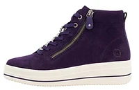 Aubergine Lace Up Boot