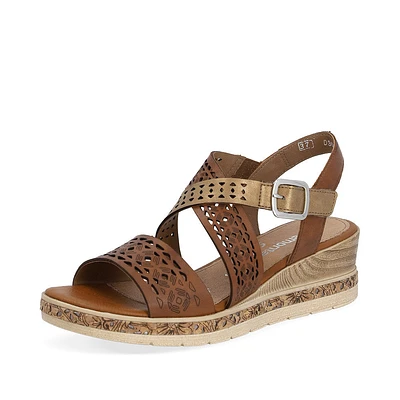 Muskat Wedge Strappy Sandal