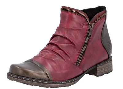 Red Side Zip Boot