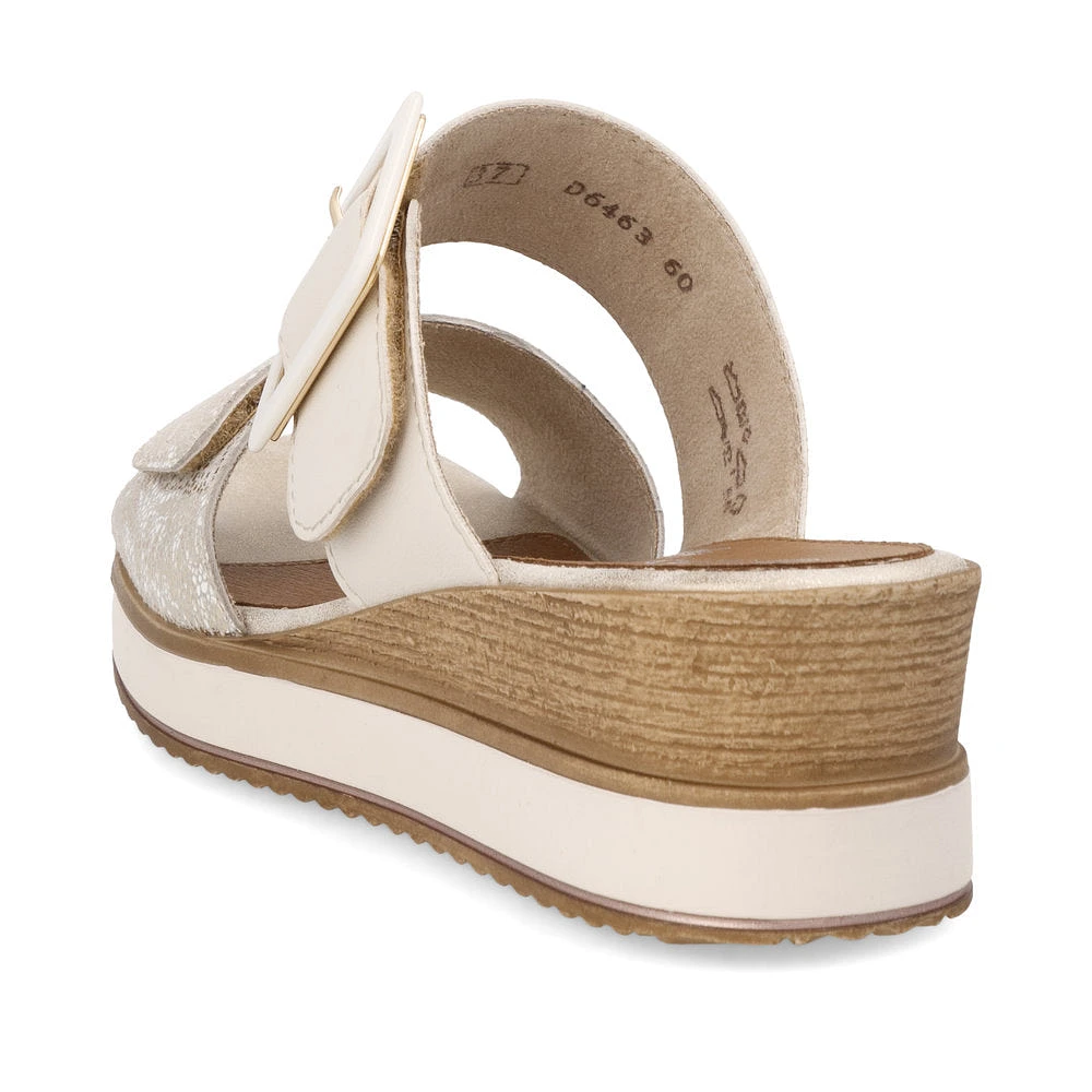 White 2 Strap Wedge Slide