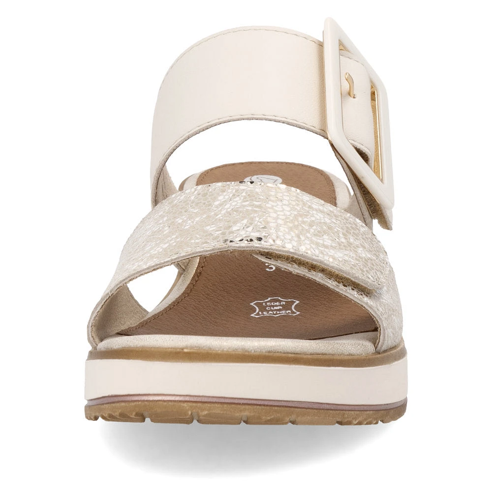 White 2 Strap Wedge Slide