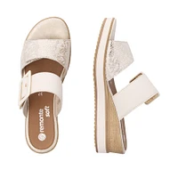 White 2 Strap Wedge Slide