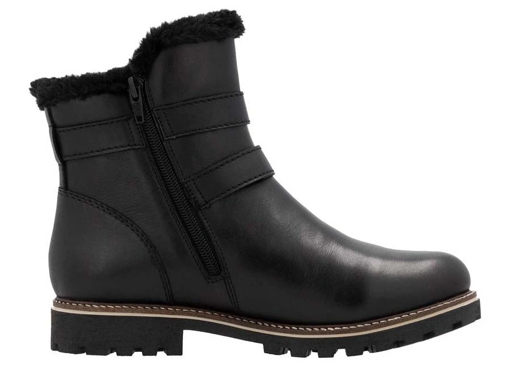 Black Warmlined Side Zip Boot