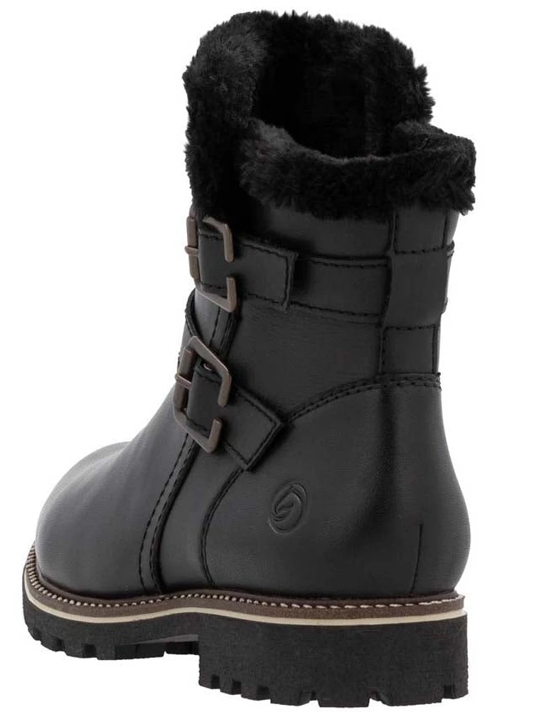 Black Warmlined Side Zip Boot