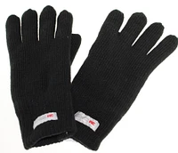 Knit Glove Microsuede Palm C40 Thindulate Poly Lined Black