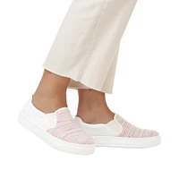 Rainbow White Slip On