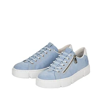 Aqua Blue Lace Up