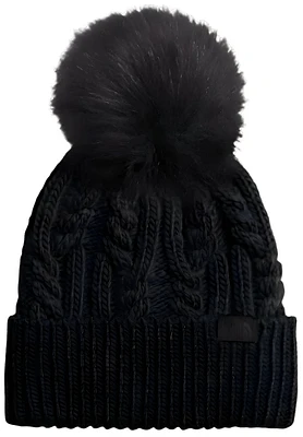 Women's Oh Mega Fur Pom Beanie TNF Black